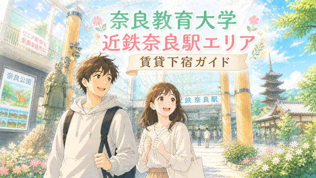【専門家監修】奈良教育大学周辺「近鉄奈良駅エリア」賃貸下宿ガイドの画像