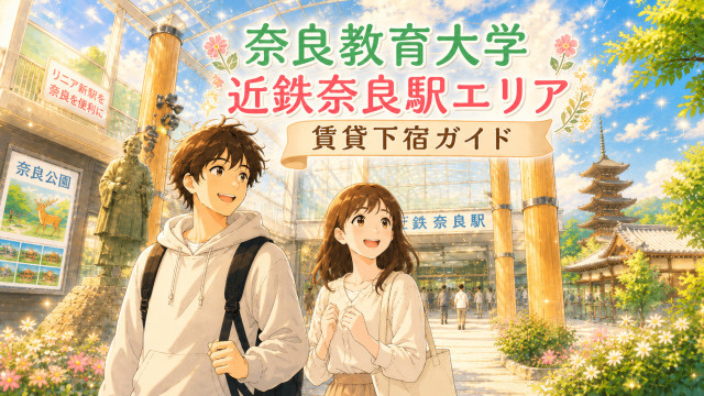 【専門家監修】近鉄奈良駅エリアの賃貸下宿ガイド｜奈良教育大学周辺のお部屋探しの画像