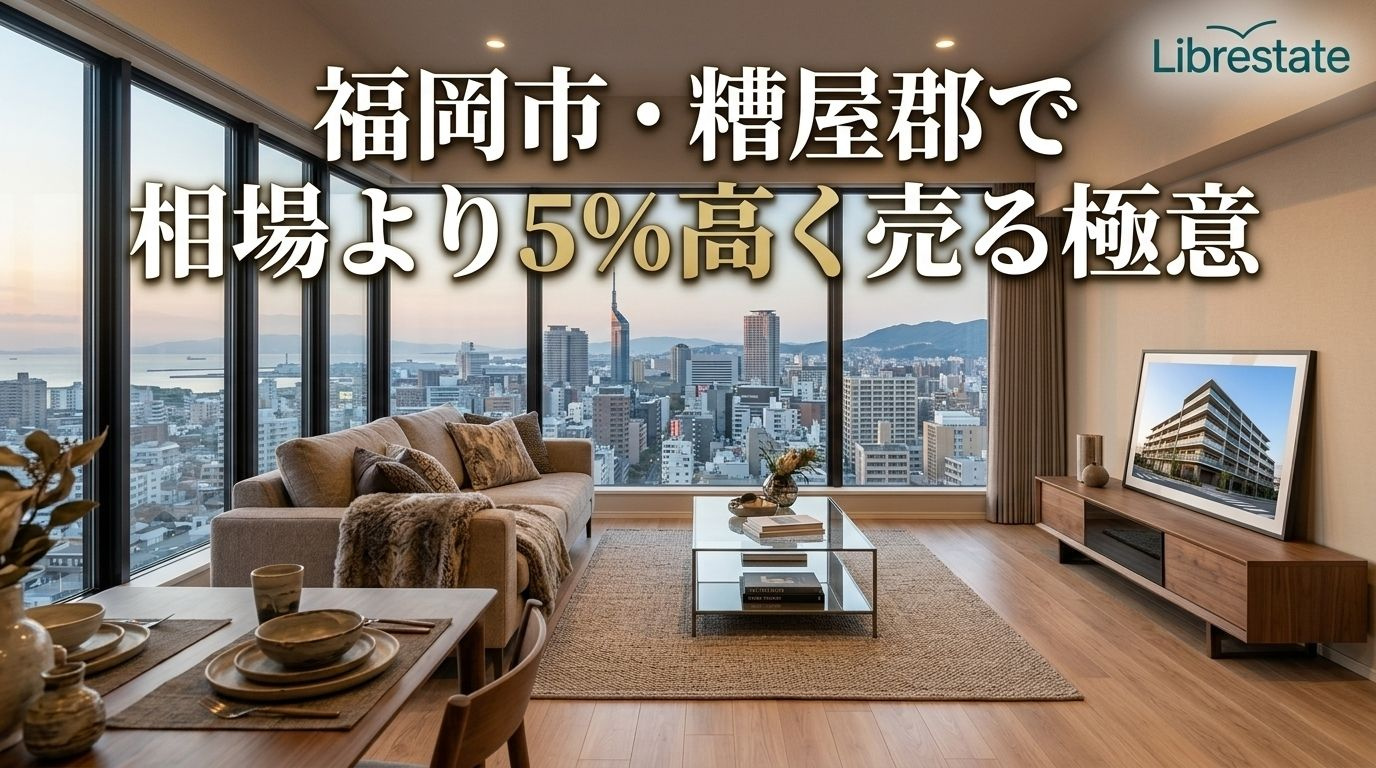 福岡市・糟屋郡で不動産を5%高く売る査定戦略とステージング術の画像