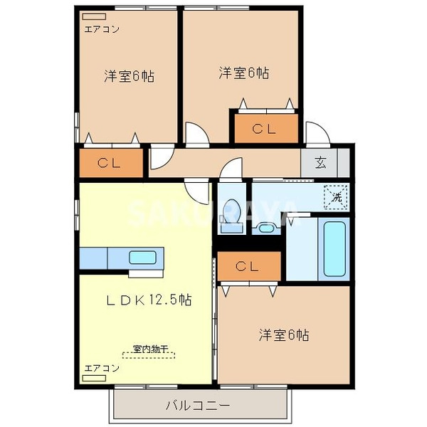 ソフィエル Ａ間取り