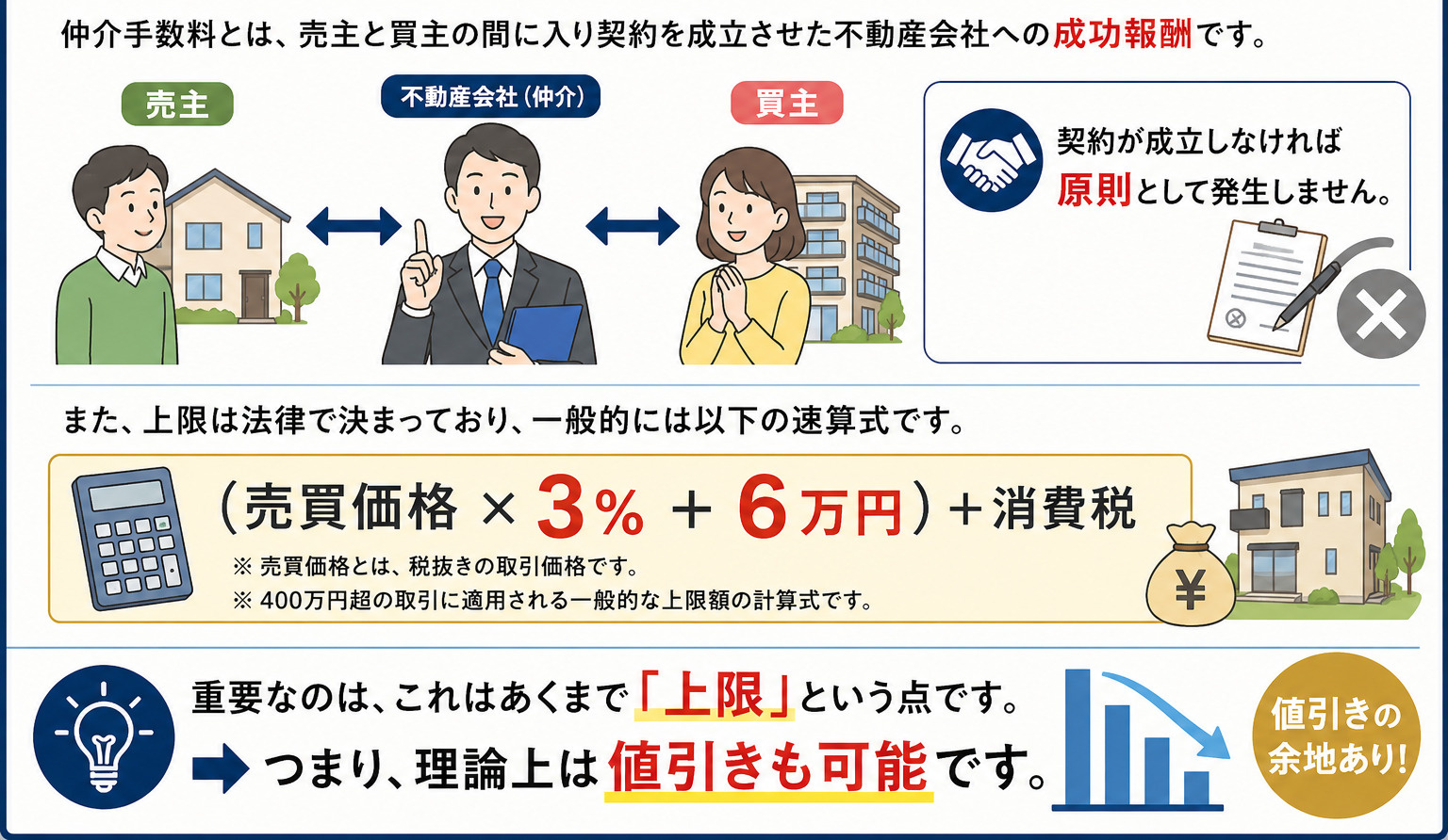 仲介手数料は値引きできるのか 現実的なラインを正直に話します