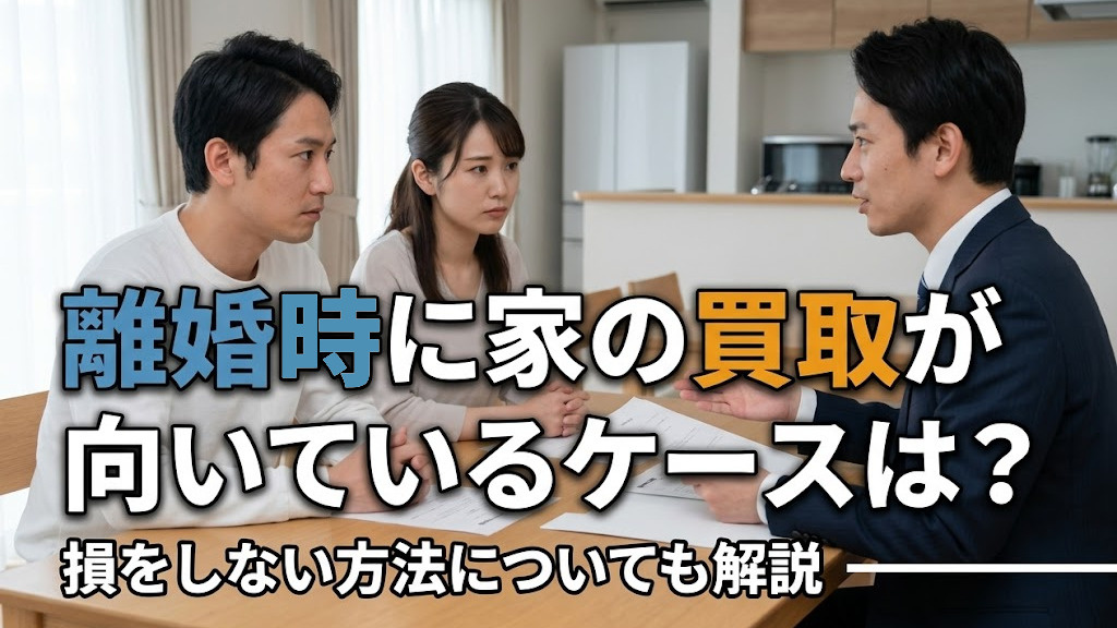 離婚時に家の買取が向いているケースは？損をしない方法についても解説の画像
