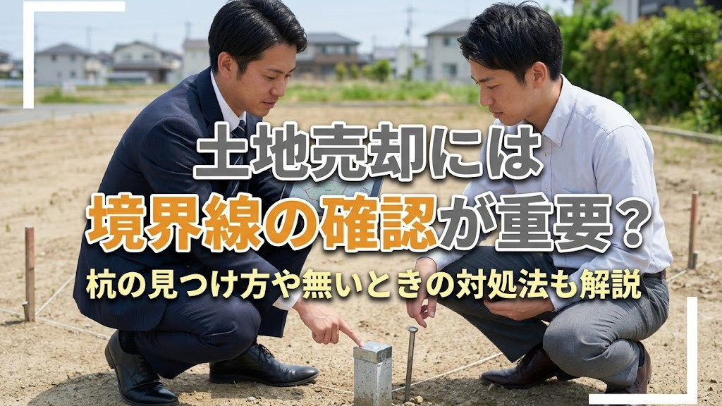 土地売却には境界線の確認が重要？杭の見つけ方や無いときの対処法も解説の画像