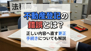 不動産登記の錯誤とは?正しい内容へ直す更正手続きについても解説の画像