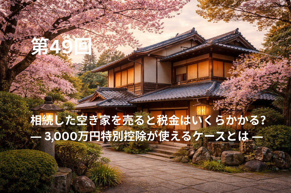 相続した空き家を売ると税金はいくらかかる？ ― 3,000万円特別控除が使えるケースとは ―の画像