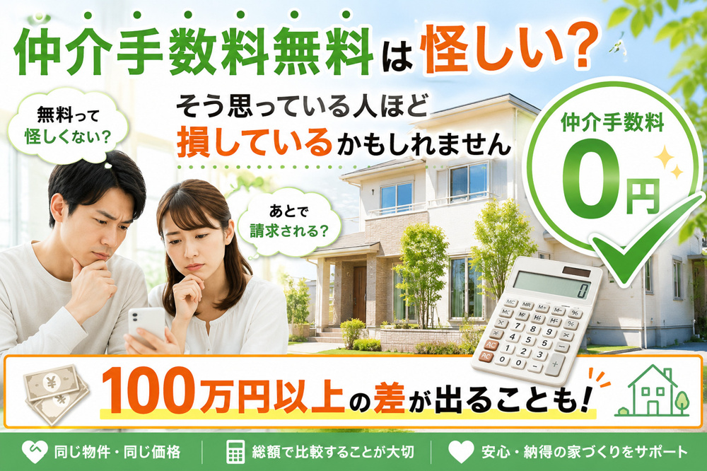 仲介手数料無料は怪しい？そう思っている人ほど損している話の画像