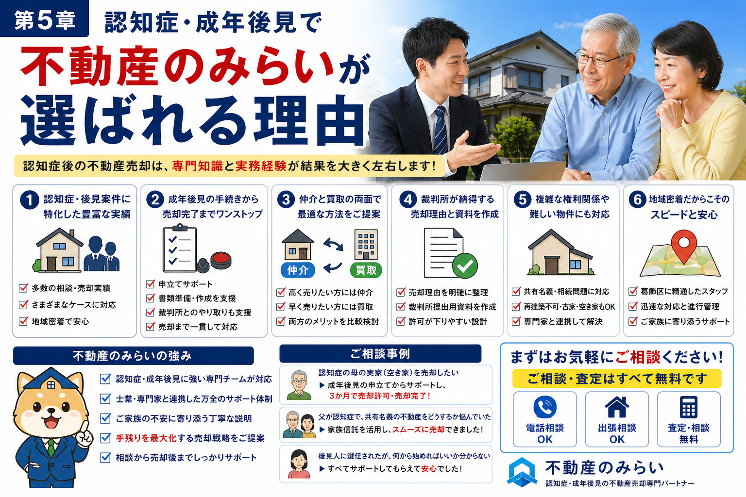 不動産のみらいが選ばれる理由