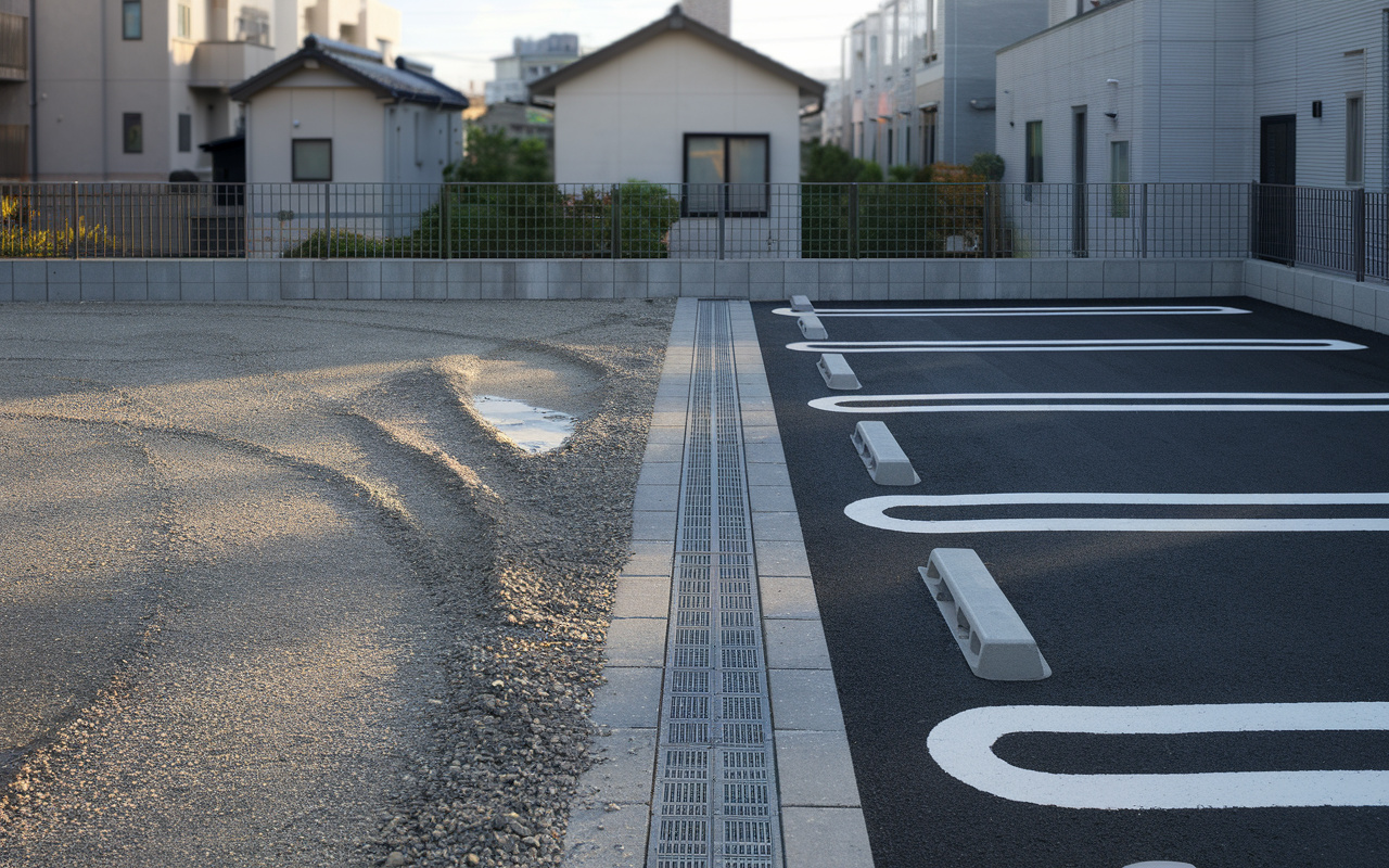 駐車場の土地舗装は必要か？メリットとデメリットを不動産会社が解説の画像