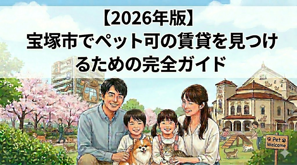 【2026年版】宝塚市でペット可の賃貸を見つけるための完全ガイドの画像