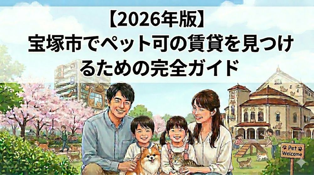 【2026年版】宝塚市でペット可の賃貸を見つけるための完全ガイドの画像