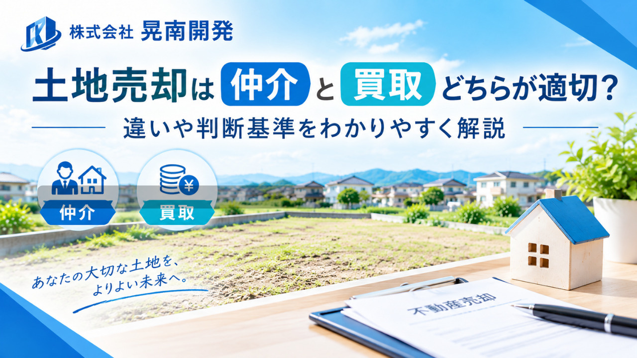 鹿沼市の土地売却は仲介と買取どちらが適切？違いや判断基準をわかりやすく解説の画像
