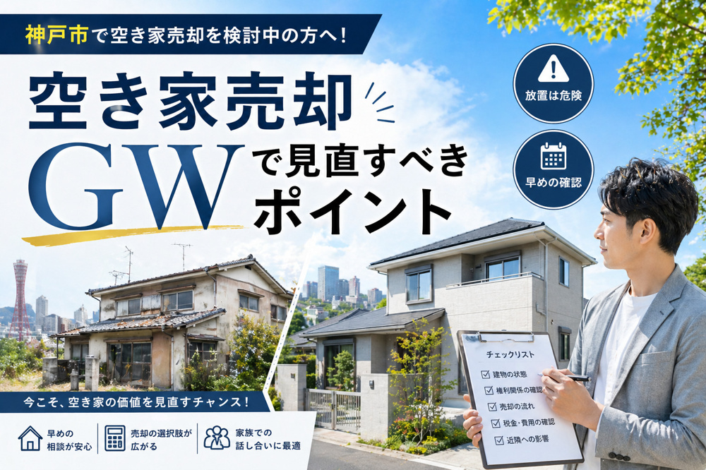 神戸市で空き家売却を検討中の方へ！ゴールデンウィークで確認したいポイントの画像