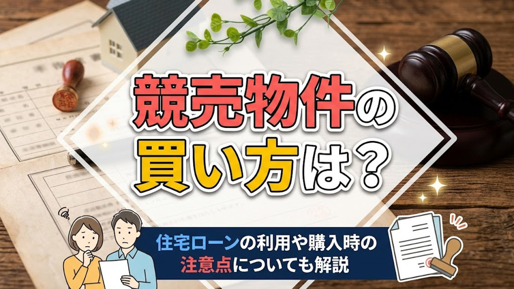 競売物件の買い方は？住宅ローンの利用や購入時の注意点についても解説の画像