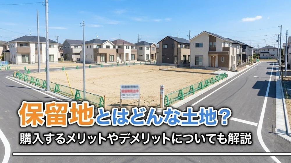 保留地とはどんな土地？購入するメリットやデメリットについても解説の画像
