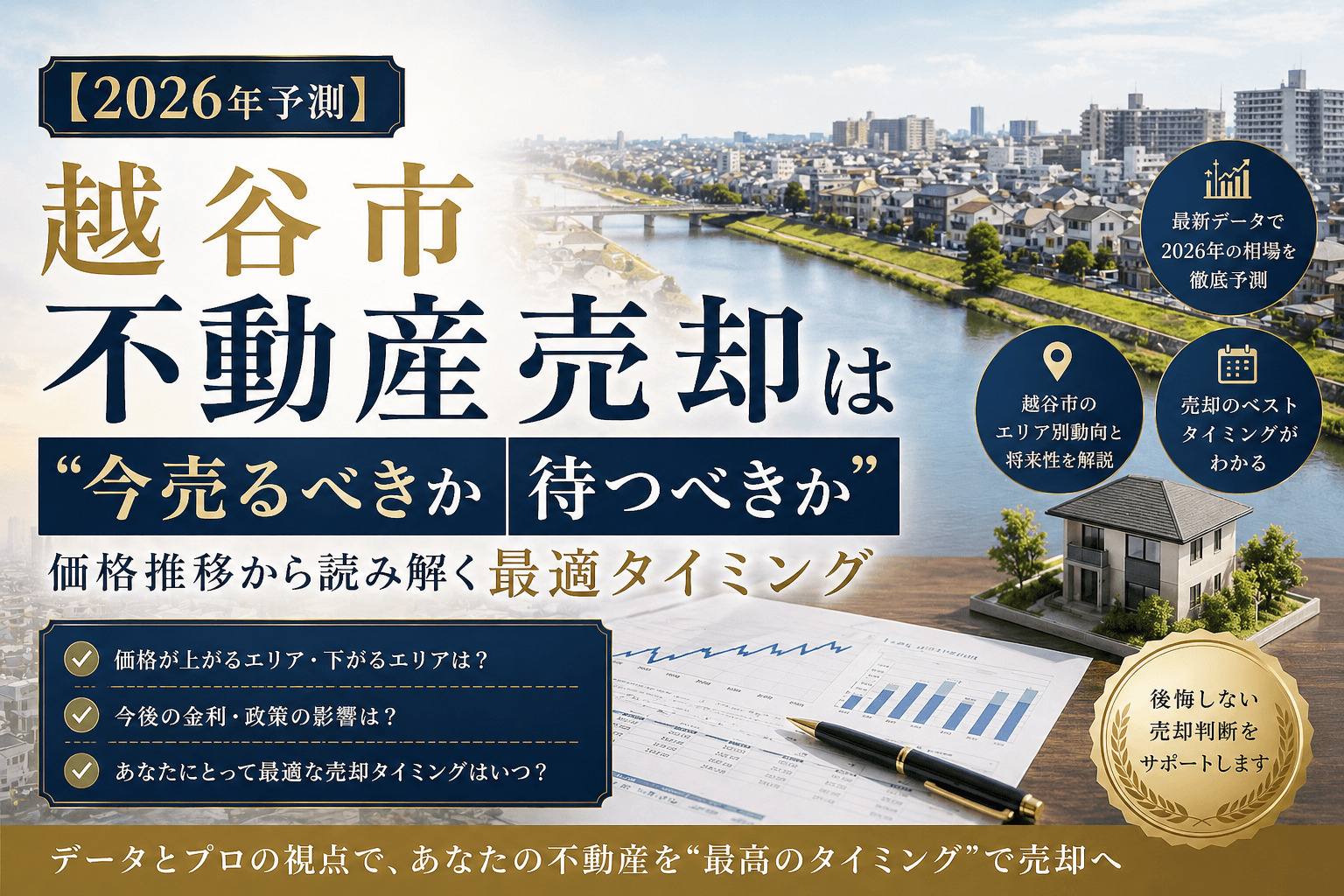 4-2【2026年予測】越谷市不動産売却は“今売るべきか待つべきか”｜価格推移から読み解く最適タイミングの画像