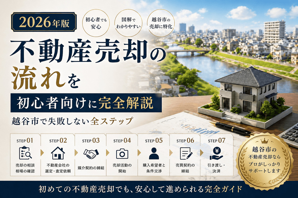 4-3【2026年版】不動産売却の流れを初心者向けに完全解説｜越谷市不動産売却で失敗しない全ステップの画像