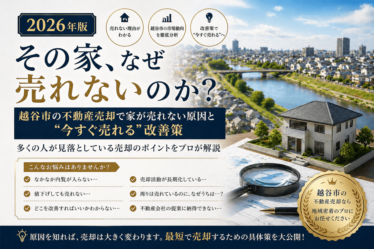 4-5【売れない理由はこれ】越谷市不動産売却で家が売れない原因と“今すぐ売れる”改善策の画像