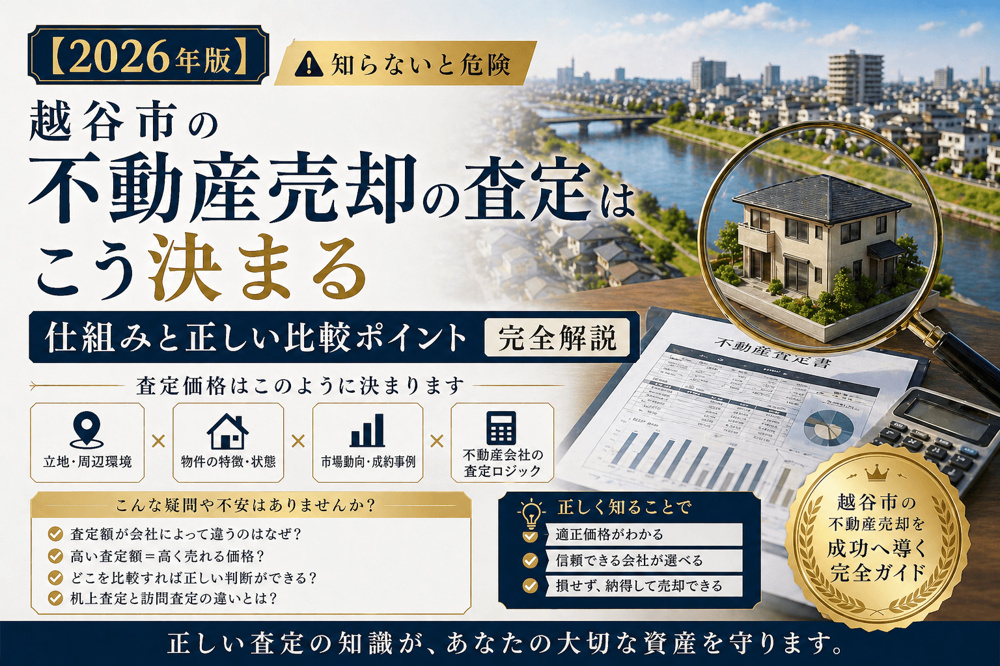 4-8【知らないと危険】越谷市不動産売却の査定はこう決まる｜仕組みと正しい比較ポイント完全解説の画像