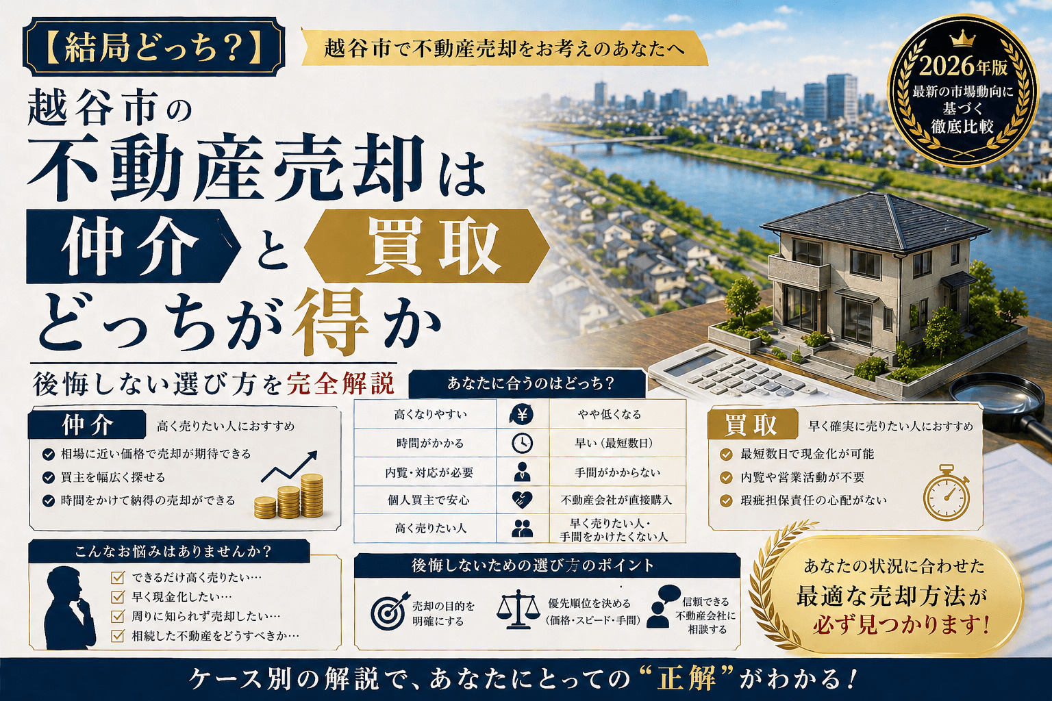 4-9【結局どっち？】越谷市不動産売却は仲介と買取どっちが得か｜後悔しない選び方を完全解説の画像