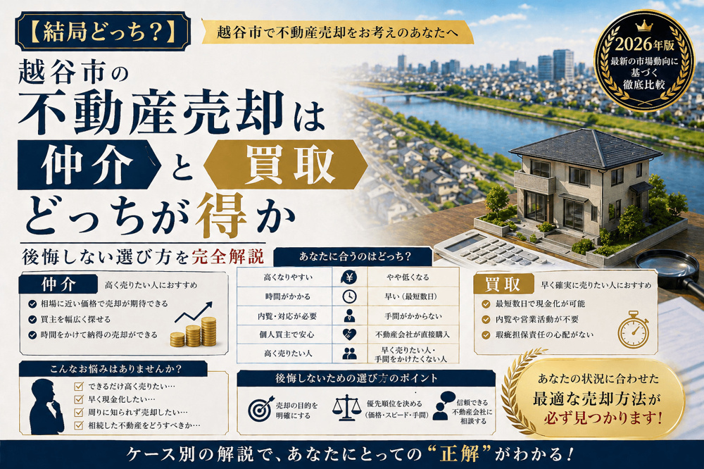 4-9【結局どっち？】越谷市不動産売却は仲介と買取どっちが得か｜後悔しない選び方を完全解説の画像