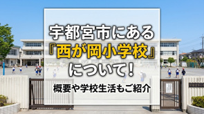宇都宮市にある「西が岡小学校」について!概要や学校生活もご紹介の画像