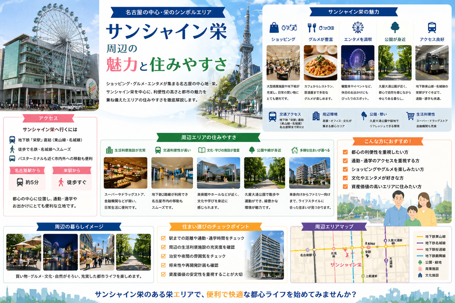 名古屋のランドマーク紹介「サンシャイン栄」の画像