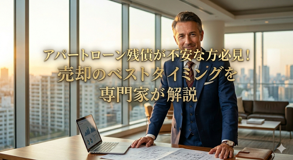 アパートローン残債が不安な方必見！売却のベストタイミングを専門家が解説の画像