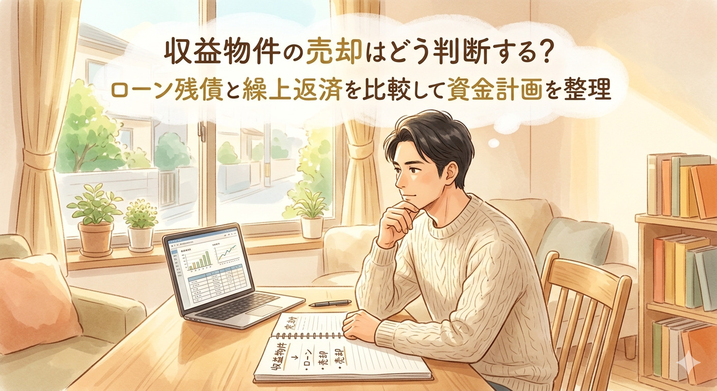 収益物件の売却はどう判断する？ローン残債と繰上返済を比較して資金計画を整理の画像