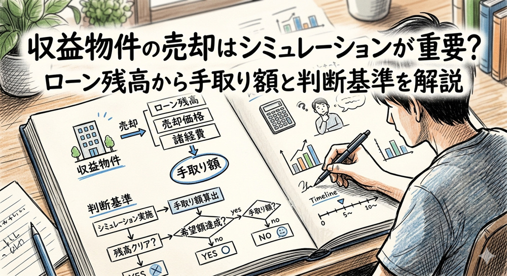 収益物件の売却はシミュレーションが重要？ローン残高から手取り額と判断基準を解説の画像