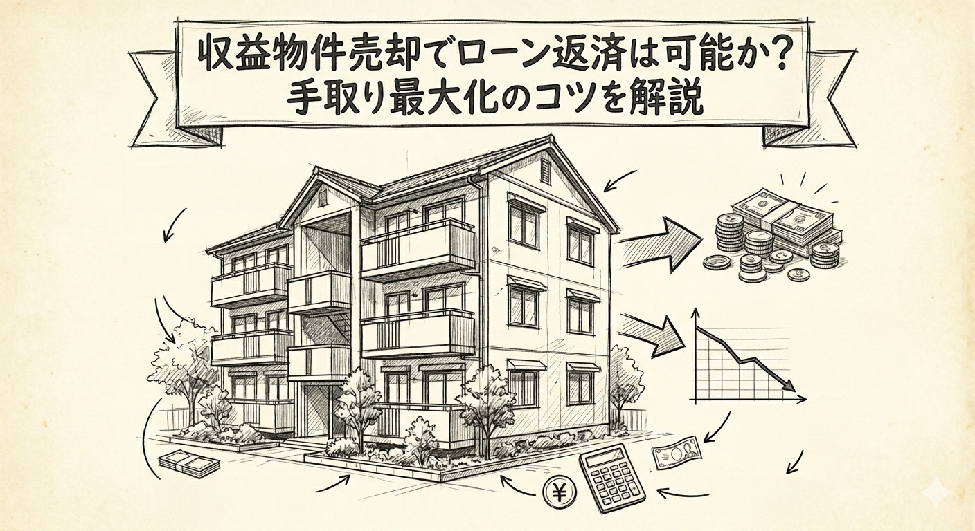 収益物件売却でローン返済は可能か?手取り最大化のコツを解説の画像