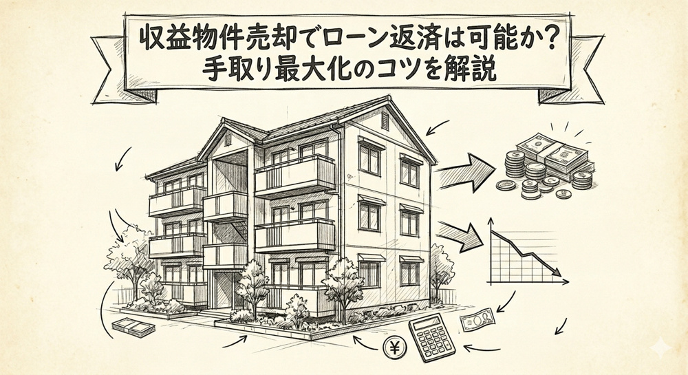 収益物件売却でローン返済は可能か？手取り最大化のコツを解説の画像