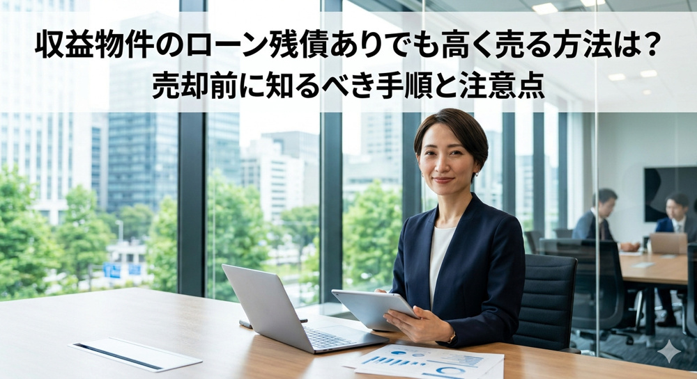 収益物件のローン残債ありでも高く売る方法は？売却前に知るべき手順と注意点の画像