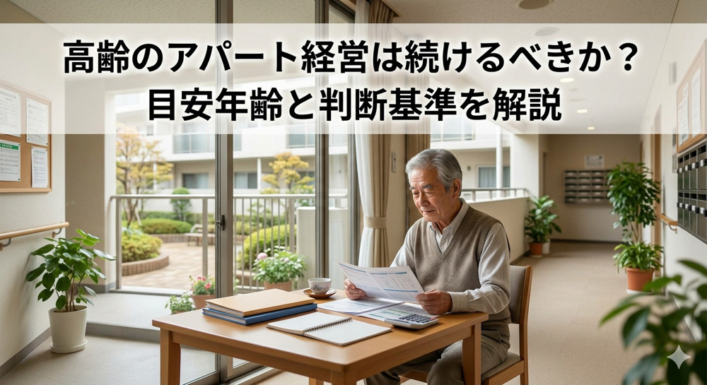 高齢のアパート経営は続けるべきか？目安年齢と判断基準を解説の画像