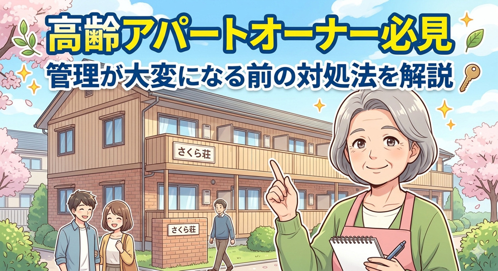 高齢アパートオーナー必見 管理が大変になる前の対処法を解説の画像