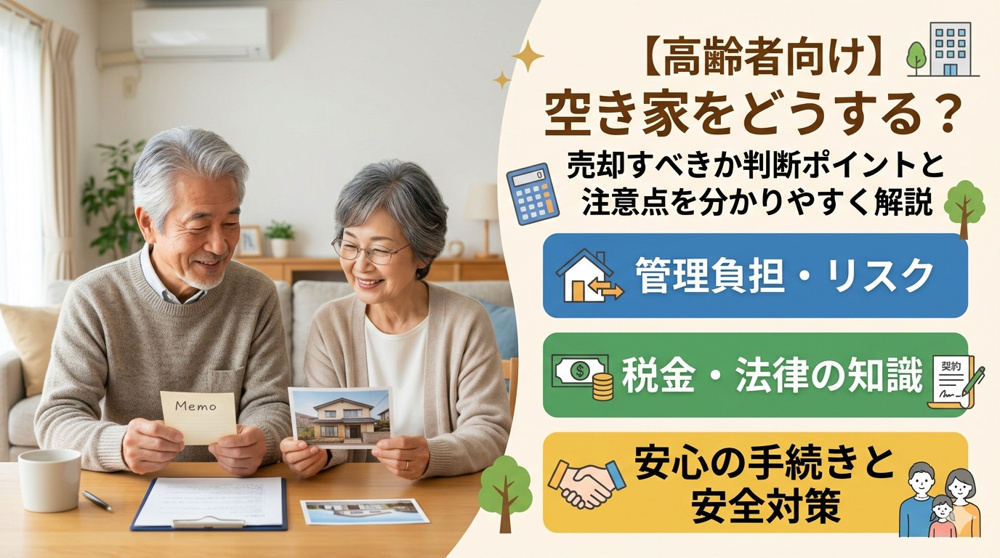 空き家売却を考える高齢者必見！安心して進めるための注意点を解説の画像