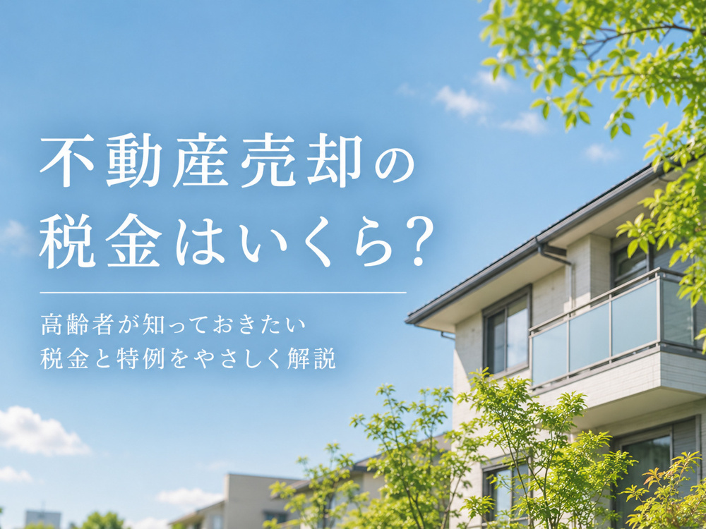 高齢者の不動産売却で税金はどうなる？損をしない計算と控除の基礎知識の画像