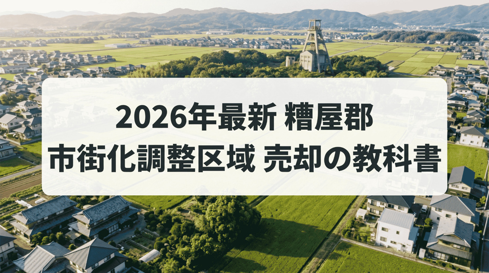 糟屋郡の市街化調整区域を高く売る2026年最新戦略｜志免・須恵・宇美の画像