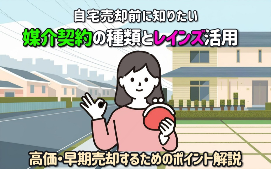 媒介契約の種類とレインズ活用で早期売却！自宅を高価売却するためのポイント解説の画像