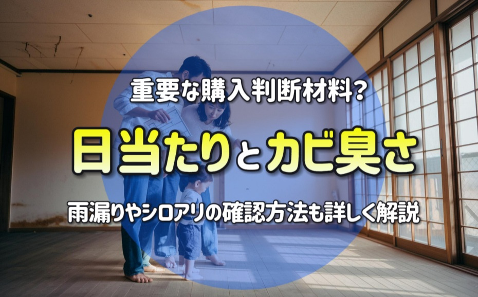 日当たりとカビ臭さは重要な購入判断材料？雨漏りやシロアリの確認方法も詳しく解説の画像