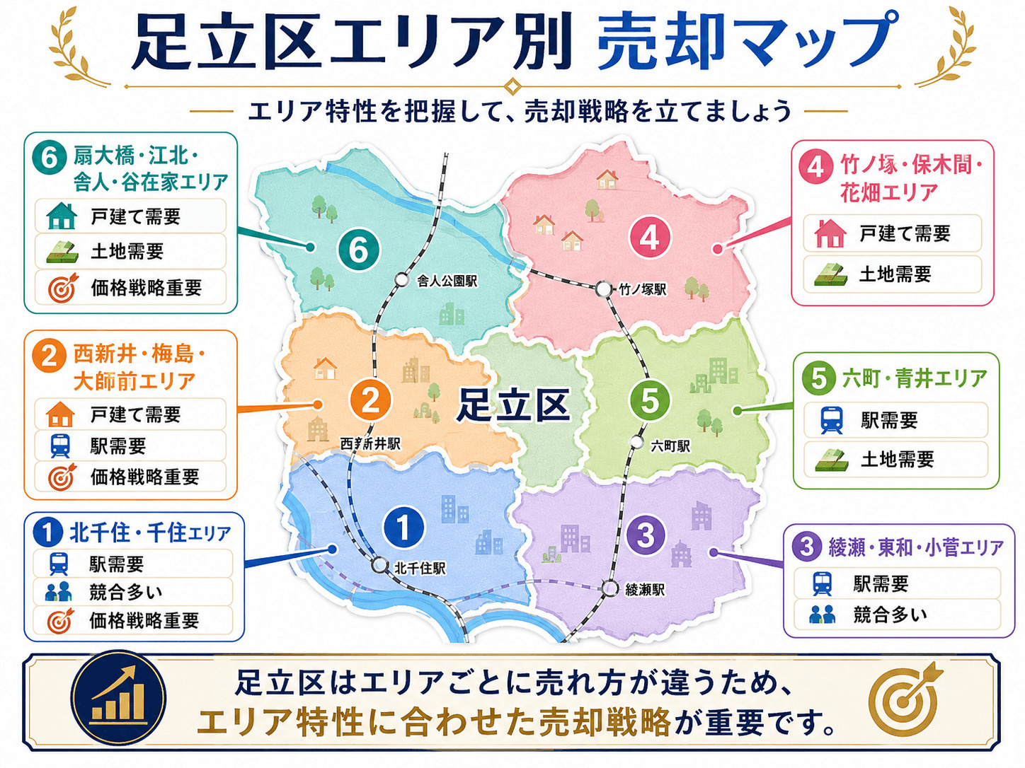 足立区エリアマップ