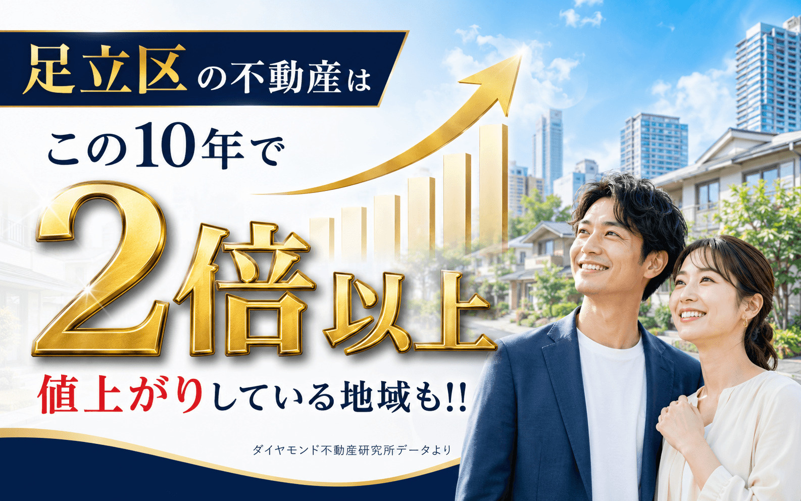 足立区の不動産は2倍