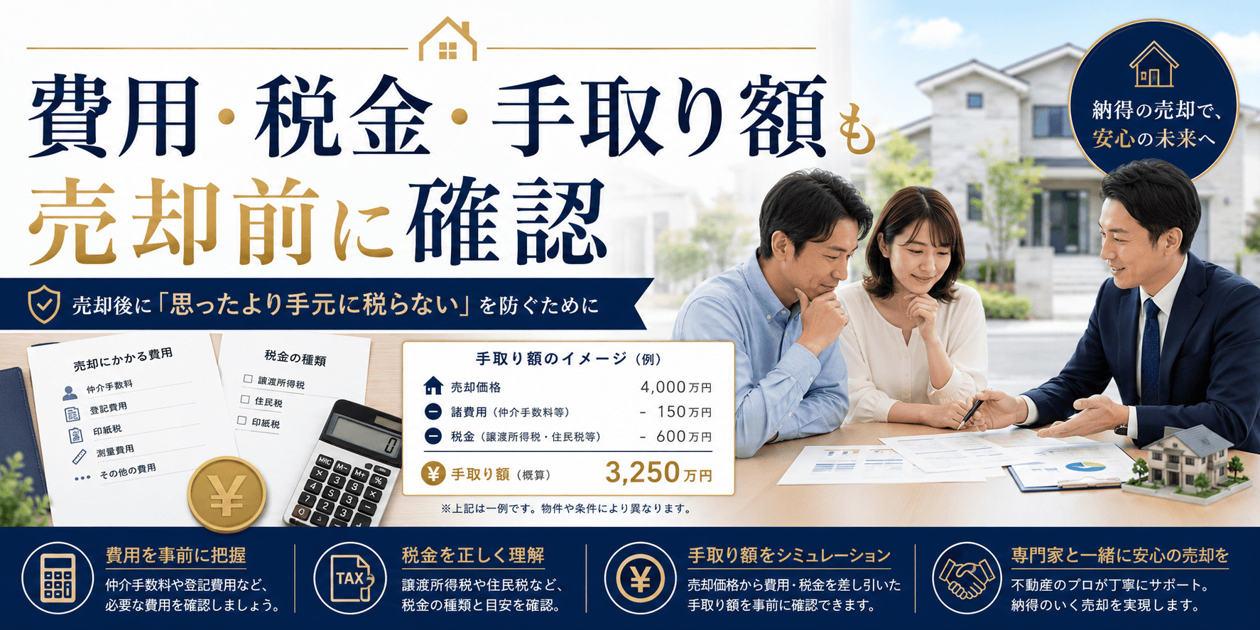 費用・税金・手取り額