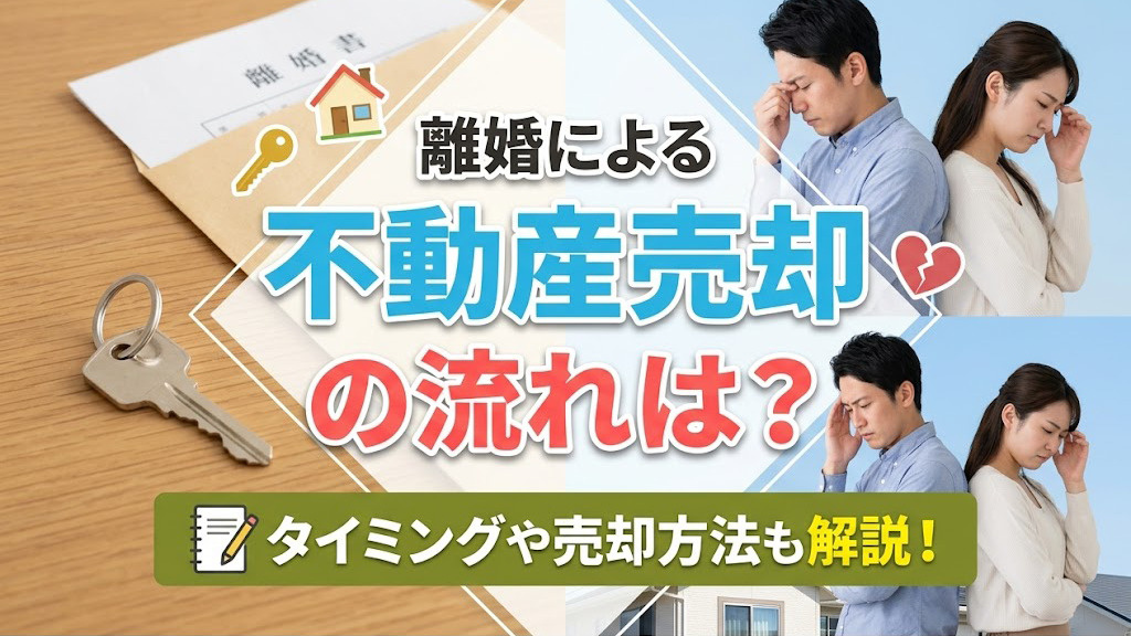 離婚による不動産売却の流れは？タイミングや売却方法も解説の画像