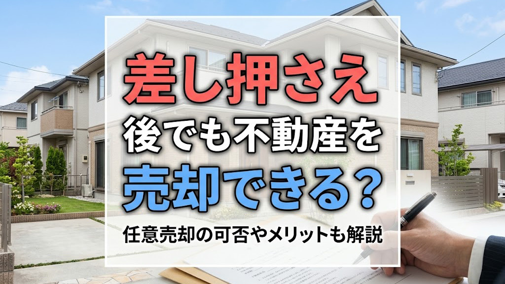 差し押さえ後でも不動産を売却できる？任意売却の可否やメリットも解説の画像