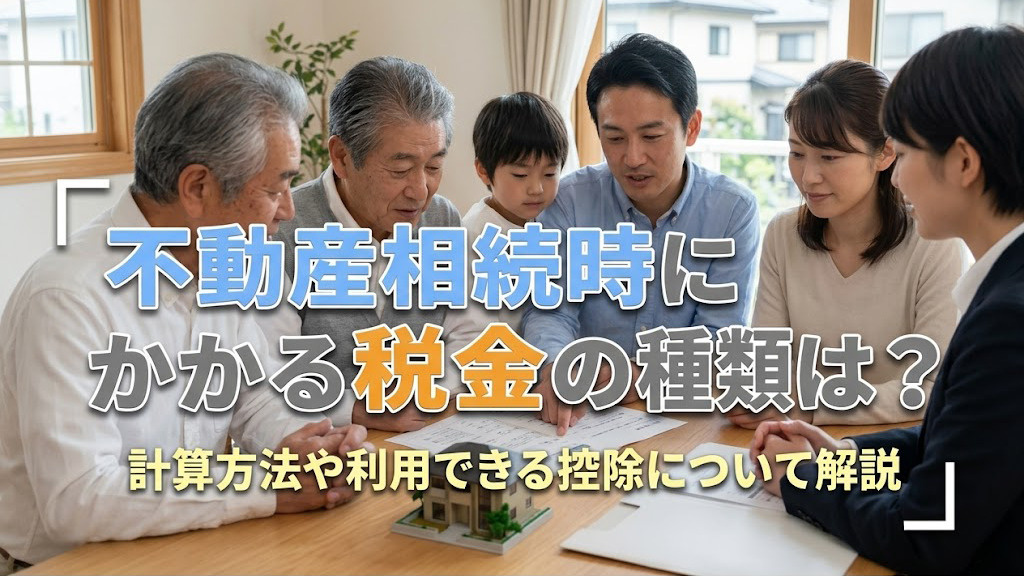 不動産相続時にかかる税金の種類は？計算方法や利用できる控除について解説の画像
