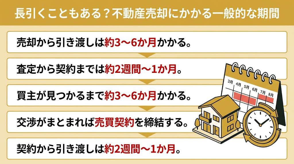 長引くこともある？不動産売却にかかる一般的な期間