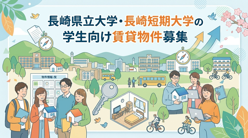 【長崎県立大学・長崎短期大学の学生様へ】安心のお部屋探し特設ページの画像