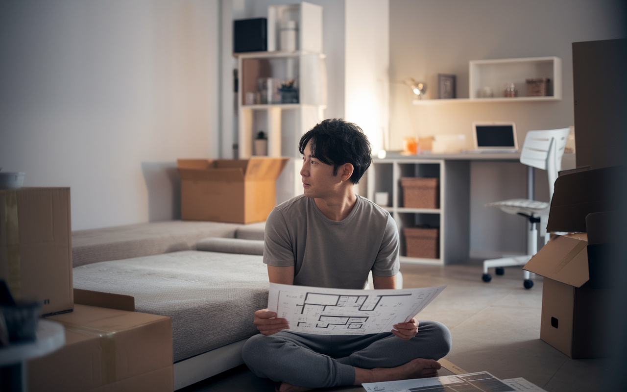 一人暮らし男性の間取りはどう選ぶ？後悔しない選び方を解説の画像