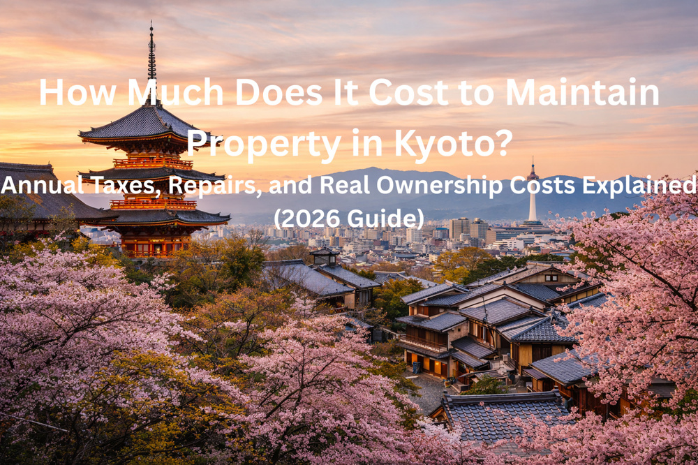 How Much Does It Cost to Maintain Property in Kyoto? Annual Taxes, Repairs, and Real Ownership Costs Explained (2026 Guide)の画像