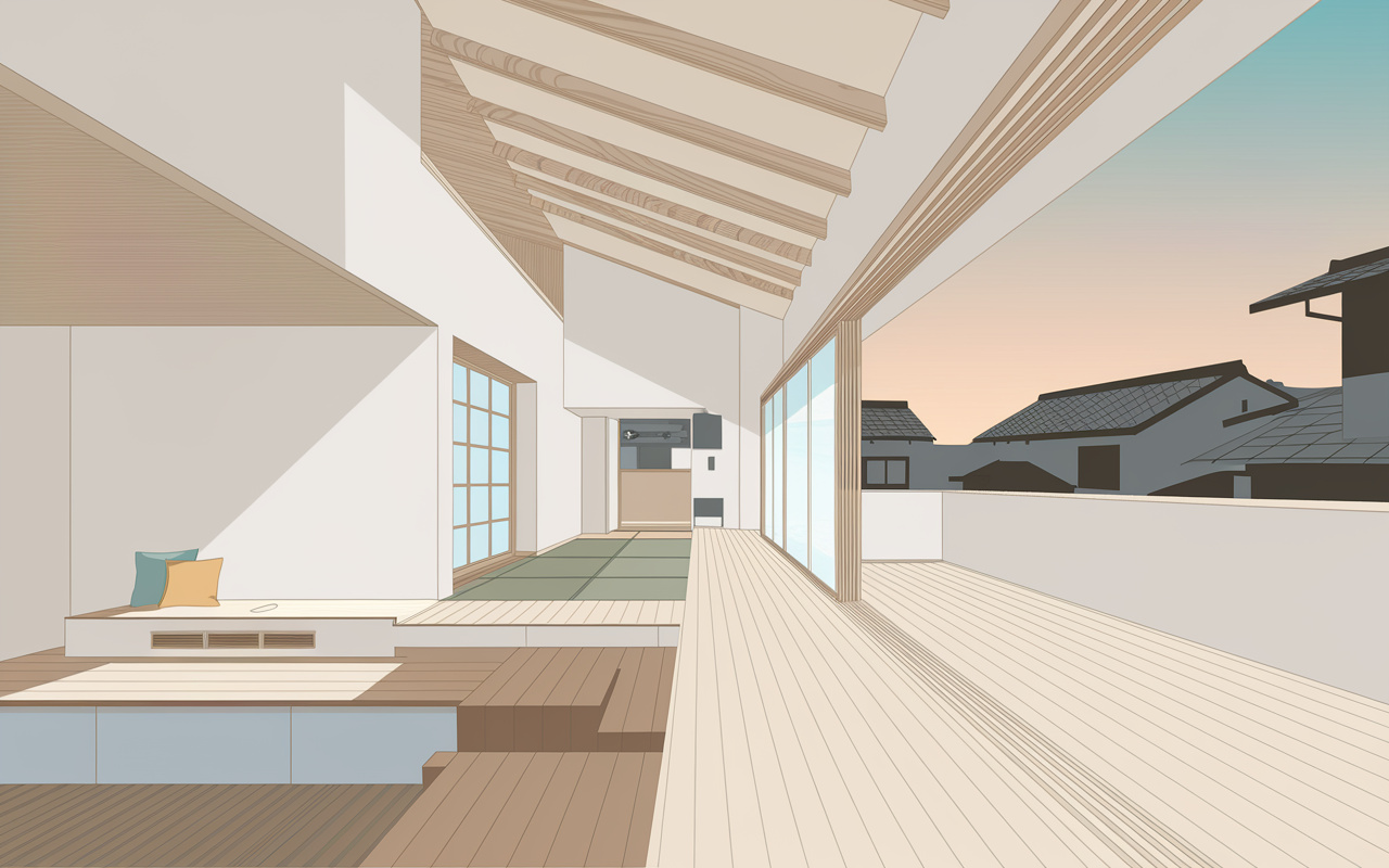 ずっと家に居たくなる家を実現するには?勾配天井やスキップフロアなどの工夫の画像